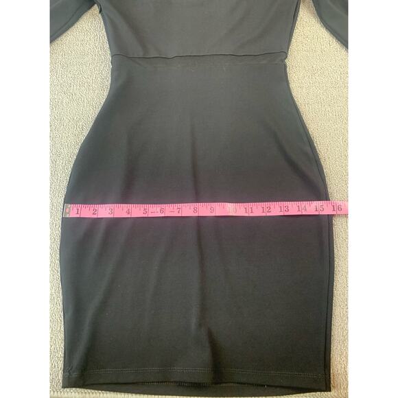 Elizabeth & James Millie Dress Bodycon Long Sleeve Black Size 2 - Picture 11 of 13